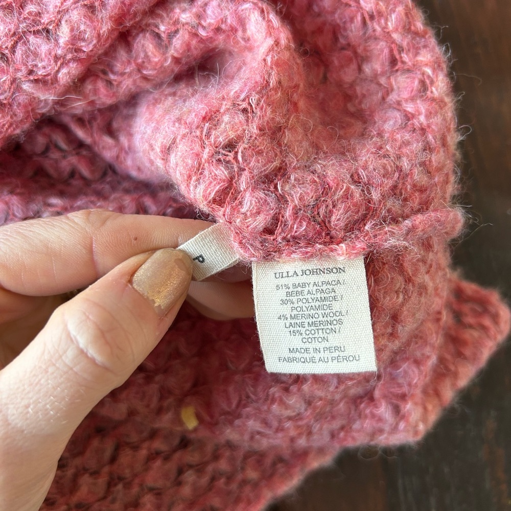 Ulla Johnson Laila pullover IN PINK - size small